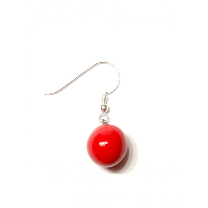 BOUCLES D OREILLES GEVOLE CERAMIQUE ROUGE