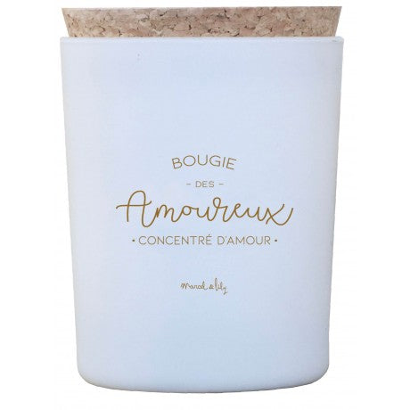 BOUGIE "BOUGIE DES AMOUREUX" - AMBRE-VANILLE Marcel & Lily